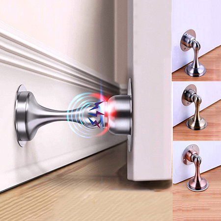 Chặn cửa chống va đập hít nam châm hút thông minh dán sàn giữ cửa gỗ nặng