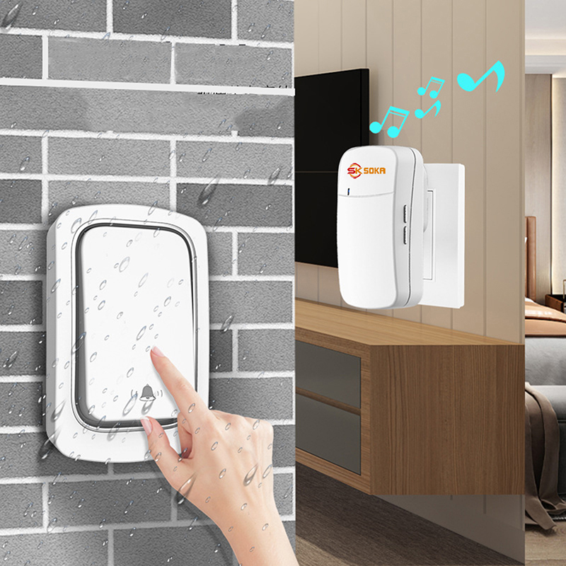 Chuông cửa không dây không dùng pin thông minh chống nước cao cấp SOKA-K10 Chuông cửa không dây không dùng pin thông minh chống nước cao cấp SOKA-K10